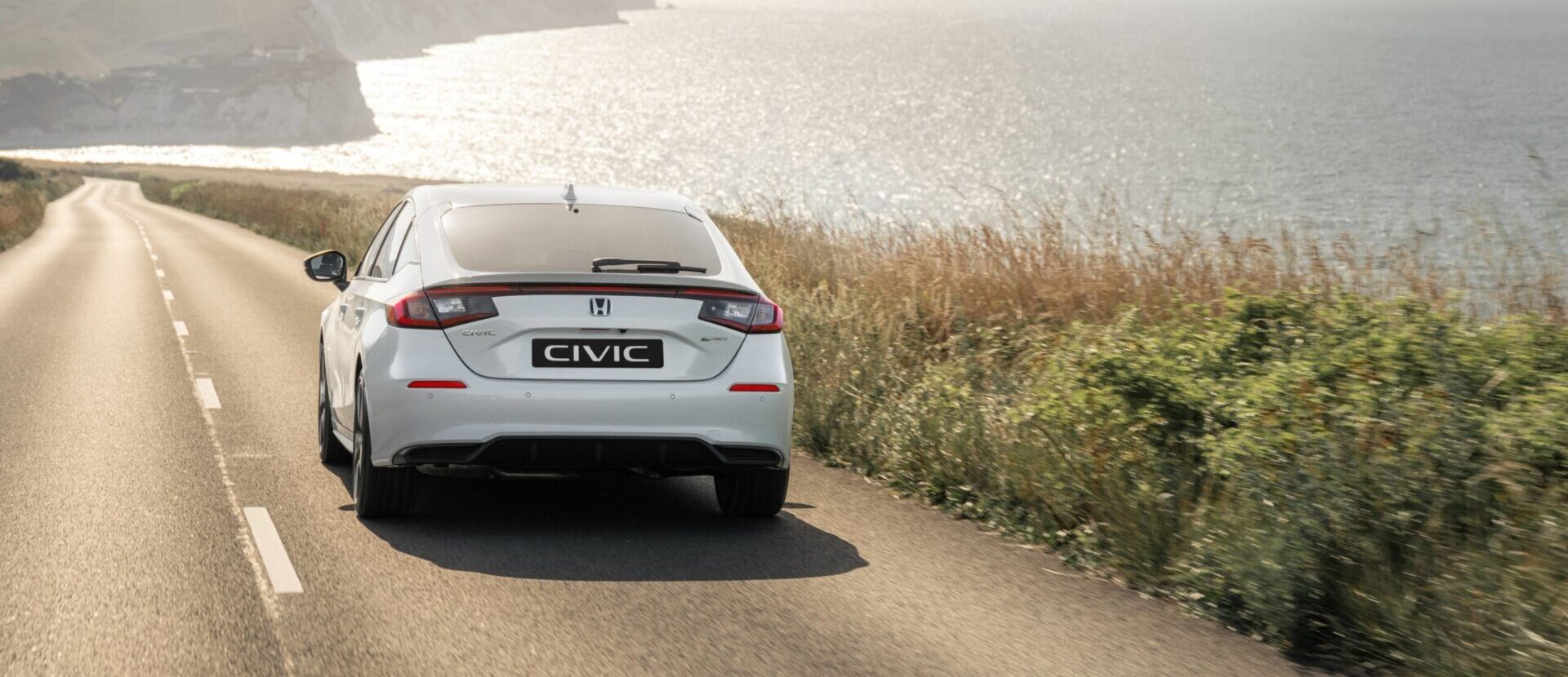 achterkant van de honda civic facelift