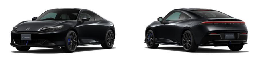 de honda prelude in de kleur zwart
