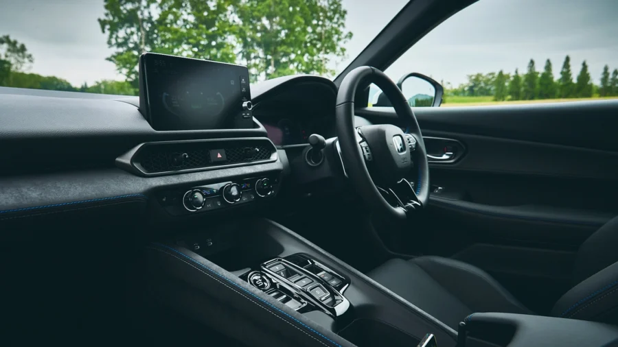 het interieur van de honda prelude